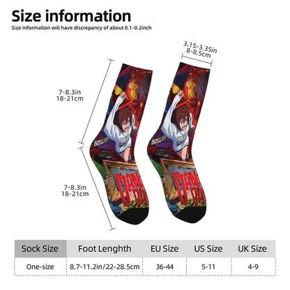 Dandadan: Skateboard Color Socks Casual Okarun Momo Takakura Ken Graphic