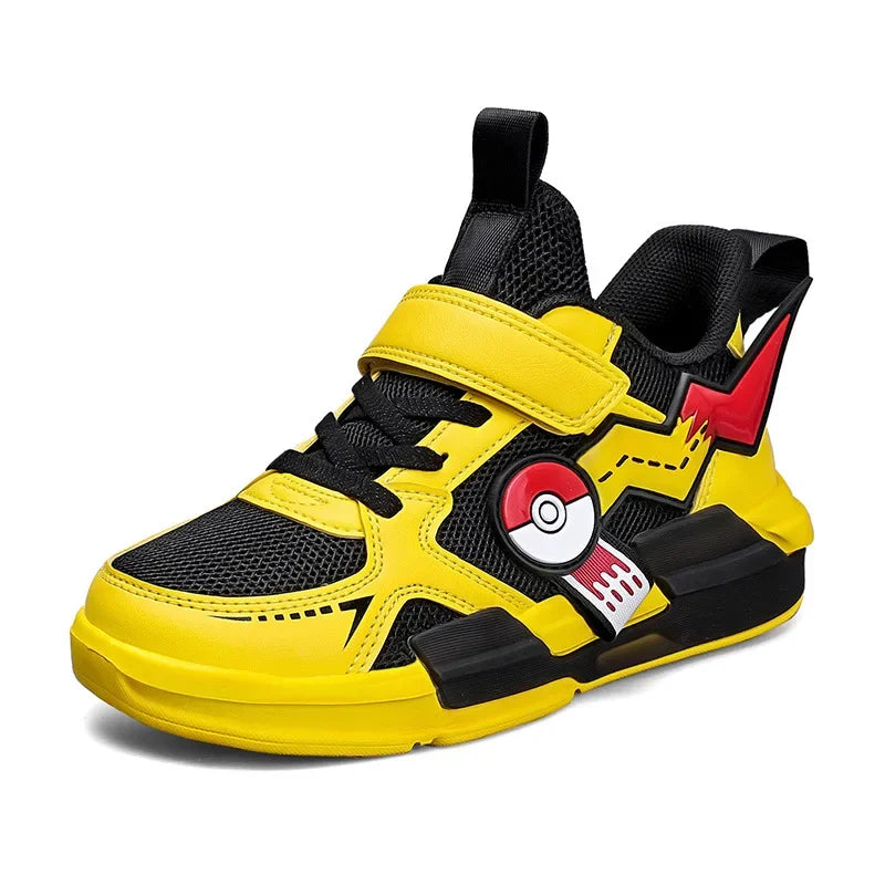 Pokemon: Pikachu  Children Cartoon Sports Shoes Fashion Anime Boy Girl Sneakers Student Casual Running Shoe Breathable Lightweight