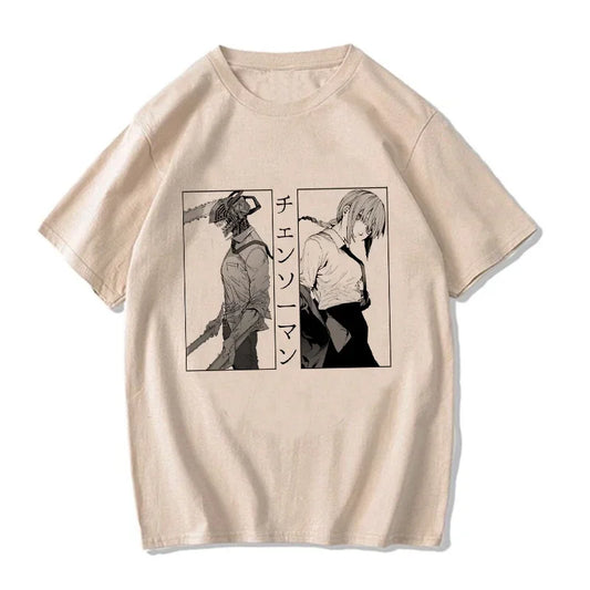 Chainsaw Man:  T Shirt Cartoon Pochita T-shirt Makima Harajuku Graphic Tees Clothing Tops Tshirt Manga