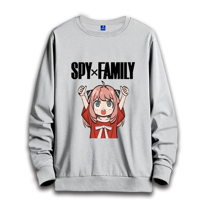 Spy x Family: anime sweatshirts  women's round neck top couple round neck hoodie couple loose casual fashion