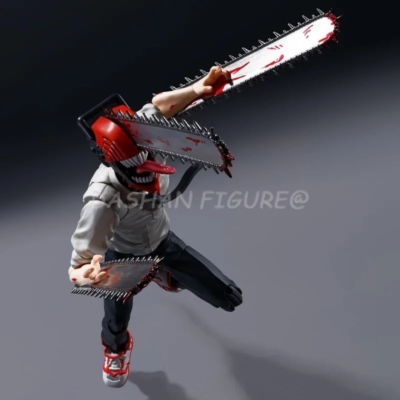 Chainsaw Man:15cm Anime Shf  Denji Action Figure Joint Mobility PVC Collection Electric Saw Demon Figures Model