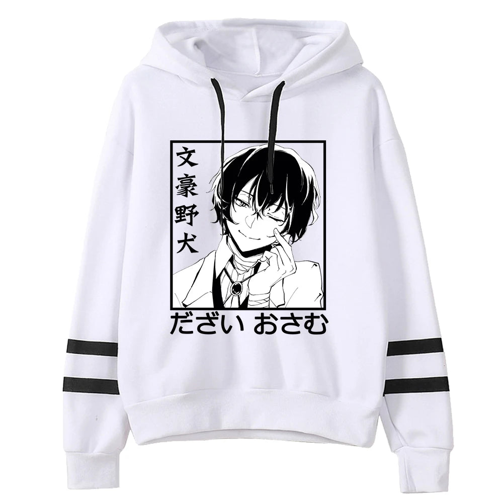 Bungo Stray Dogs: Hoodie Unisex Pocketless Sleeve Sweatshirt Men Women's Hoodie Harajuku Streetwear Japanese Manga