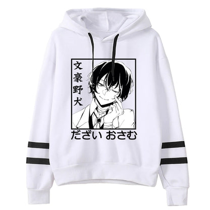 Bungo Stray Dogs: Hoodie Unisex Pocketless Sleeve Sweatshirt Men Women's Hoodie Harajuku Streetwear Japanese Manga