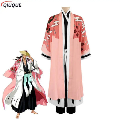 Bleach: Kyoraku Shunsui Cosplay- Thousand Year Blood War Arc Costume Wig Men Party Role Playing Uniform Clothes Outfit