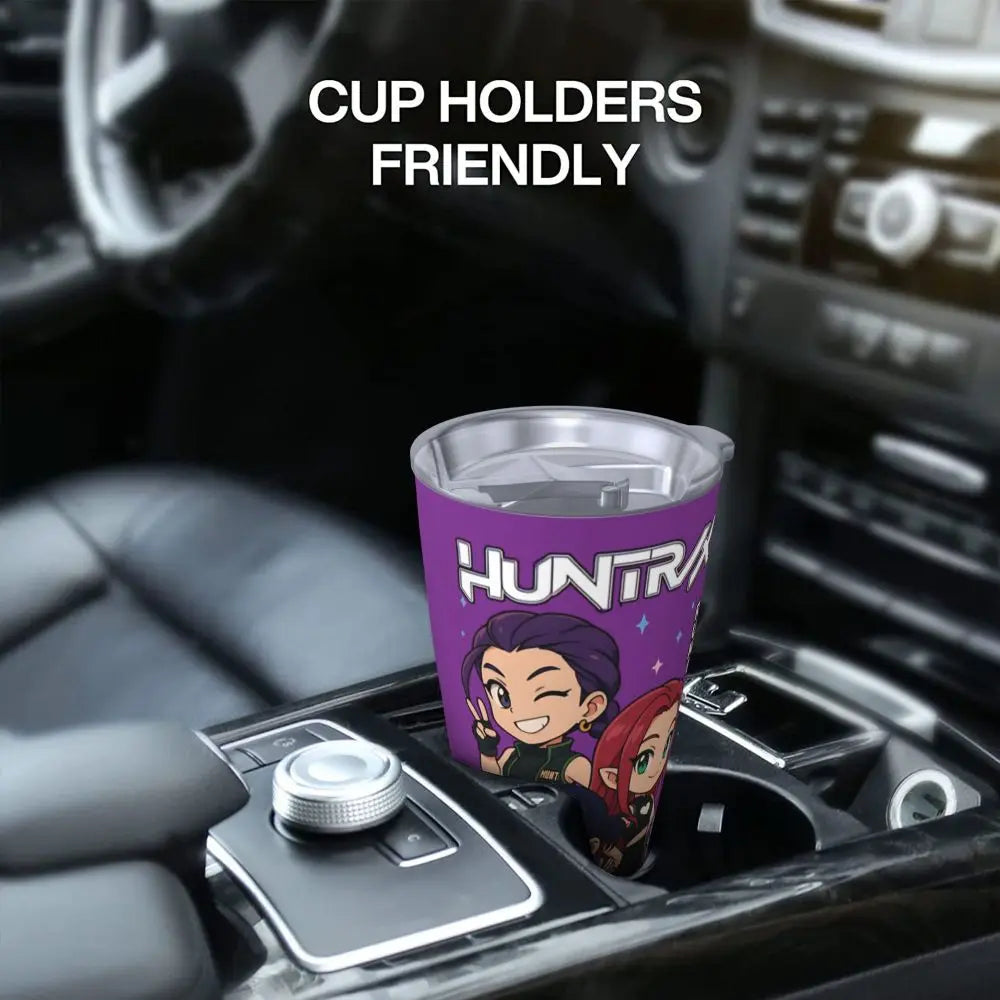 KPop Demon Hunters - Derpy  Insulated Tumbler with Lid Vacuum Thermal Mug Outdoor Travel Car Bottle Cup, 20oz
