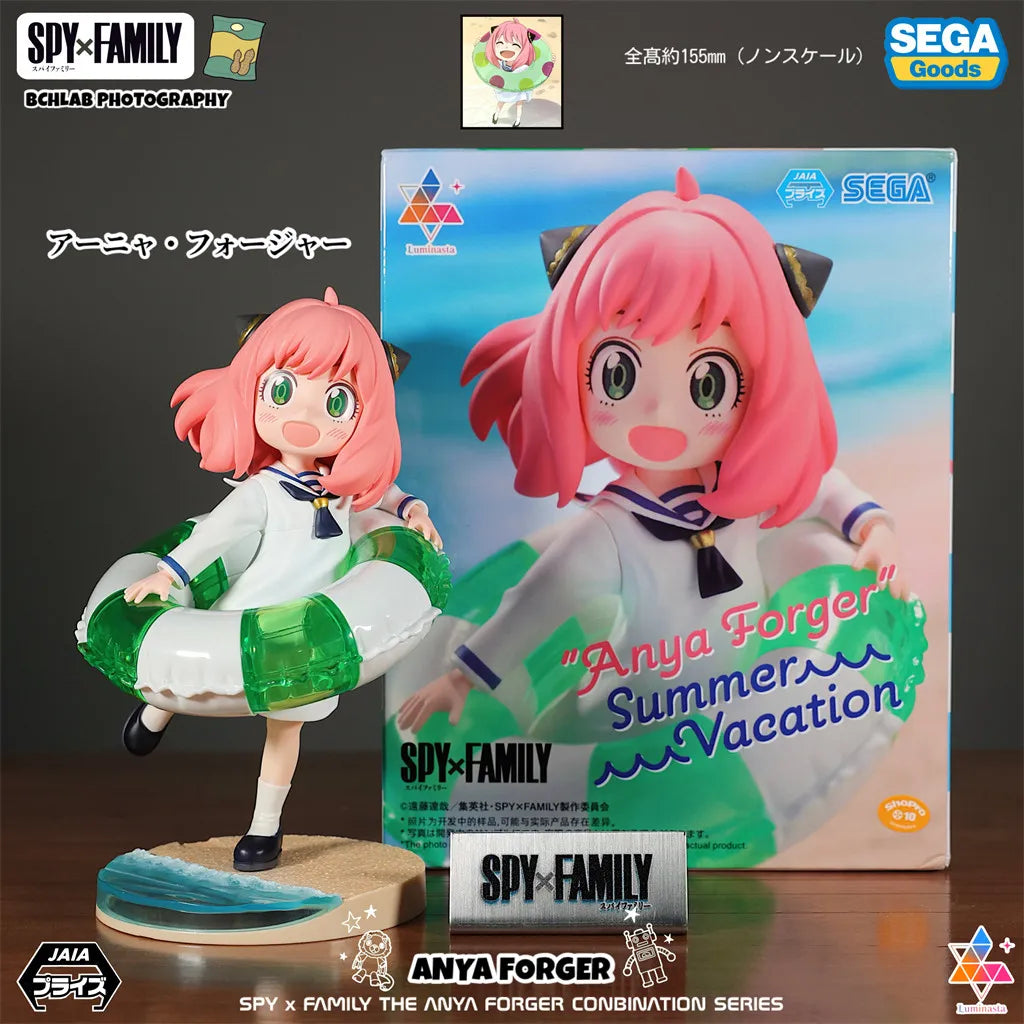 Spy x Family: Official SEGA Toy PM Series CODE White Movie Winter Outfit Statue Model Anya Yor Loid Forger Figure Anime Collectible