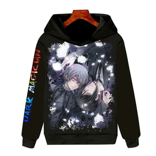 Black Butler: Long Sleeve Hoodie 3D Clothing Unisex Warmth Youth Fashion Sports Cartoon Anime Design Not Deformable