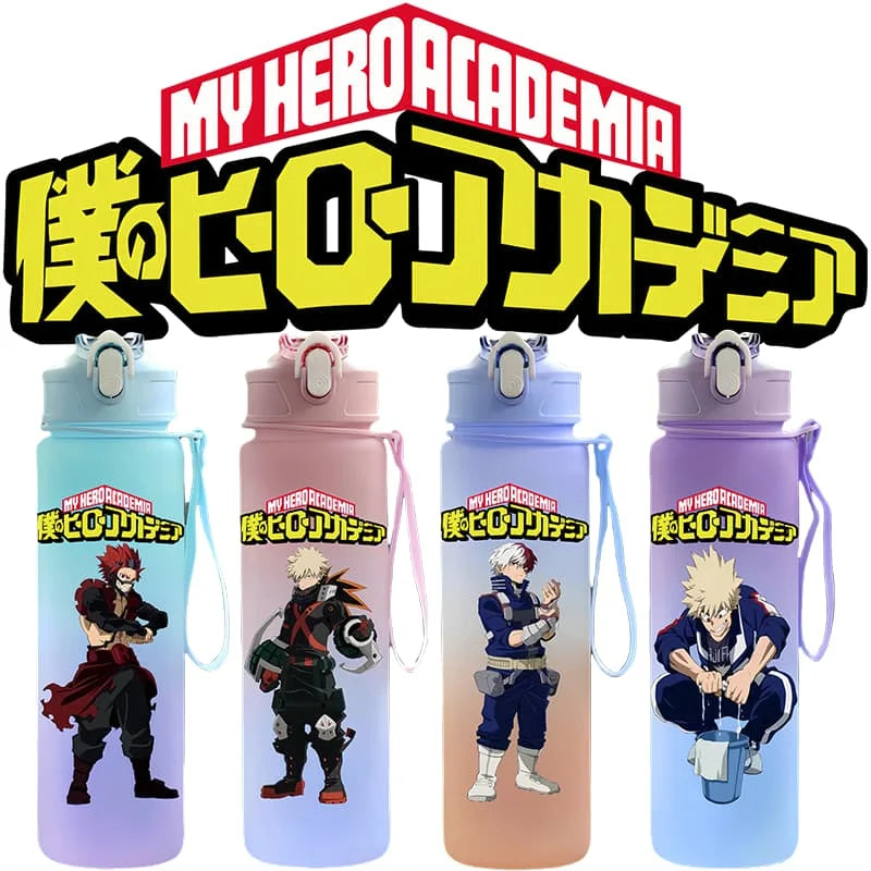 My Hero Academia: Character Water Cup Outdoor Large Capacity Portable Rope Drinking Bottle Children's Gift Drinking Kettle