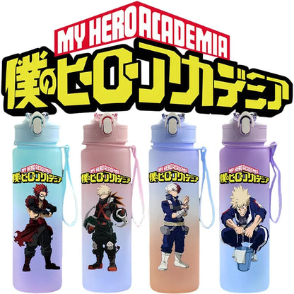 My Hero Academia: Character Water Cup Outdoor Large Capacity Portable Rope Drinking Bottle Children's Gift Drinking Kettle
