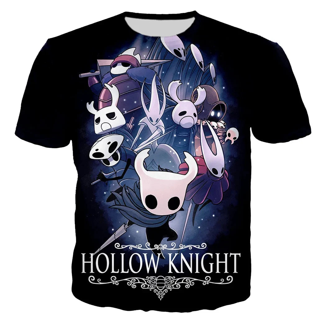 Hollow Knight: 3D Print T-Shirts Men Women Casual Streetwear Oversized Short Sleeve T Shirt Harajuku Male Tees Tops Clothing
