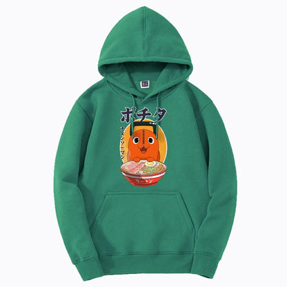 Chainsaw Man: Hoodies Teacup Pochita Graphic Print Fashion Streetwear Tops Harajuku Casual Sportswear Men Women Pullovers