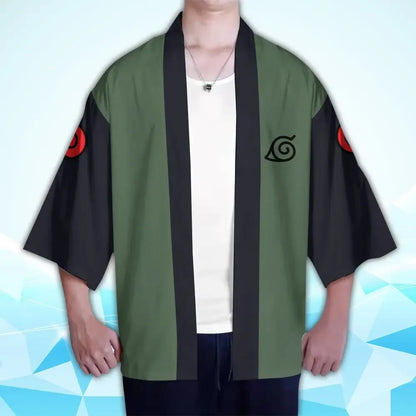 Naruto: Akatsuki Uzumaki Itachi Red Cloud Kimono Shirt Haori Yukata Printing Cosplay Robe Costume Christmas Festival Gifts