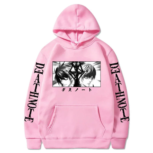 Death Note: Hoodies Graphic Print Streetwear Harajuku Unisex Tops Plus Size Sweatshirt Clothing