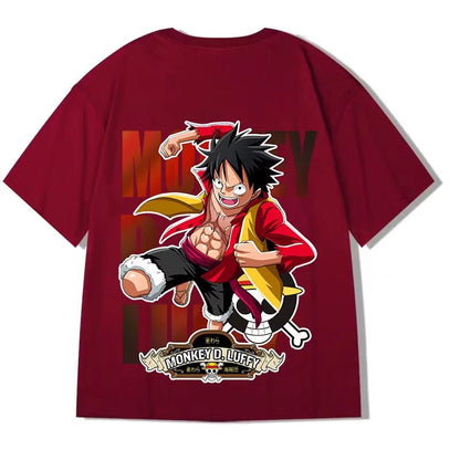 One Piece: Fashion Edgy - Abfer Monkey D. Luffy and Zoro Oversized T-shirt