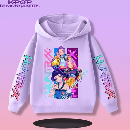 KPop Demon Hunters:  Children's Sweatshirt Girls' Clothes Girls' Sweatshirt New Fall and Winter New Cute Fashion Hoodie