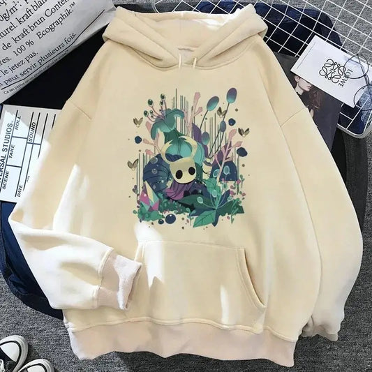 Hollow Knight: Hoodies Men Korea Ulzzang Grunge Y2k Aesthetic Fmale Autumn and Winter Pullover Hoddies Streetwear Graphic