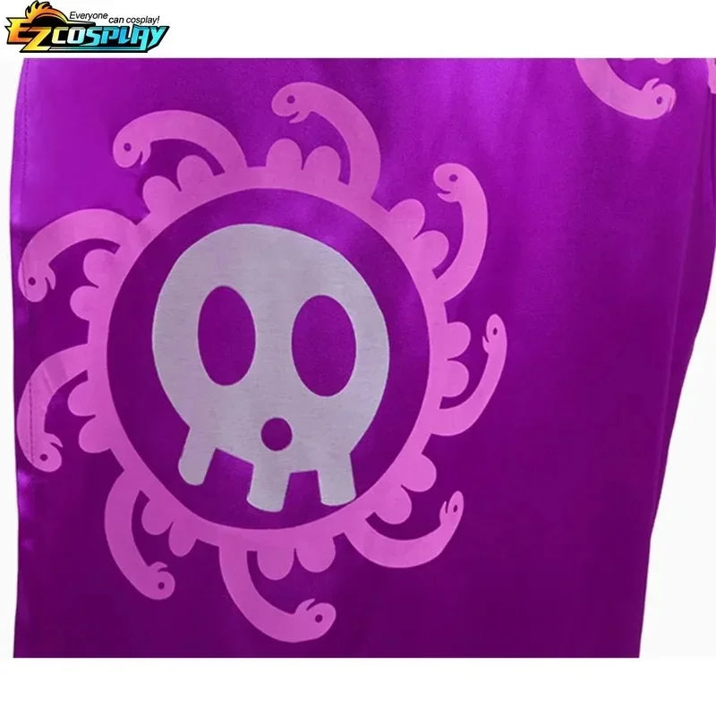 One PIece: Costume de Cosplay reine Boa Hancock, robe Kimono Anime, cape Cheongsam pour femmes, ensemble Cheongsam de carnava