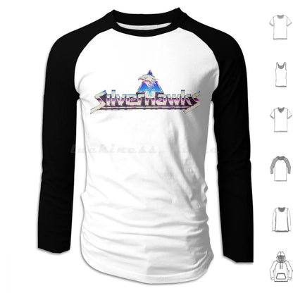 Silverhawks: Logo Hoodies Long Sleeve Thundercats 80s Retro He Man Cartoon Thundercat Vintage Cartoons Silverhawks