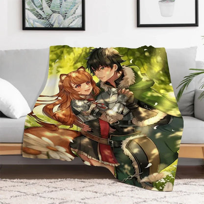 The Rising of the Shield: Hero Warm Bed Fleece Custom Nap Home Fluffy Soft Blankets King Size Microfiber Bedding