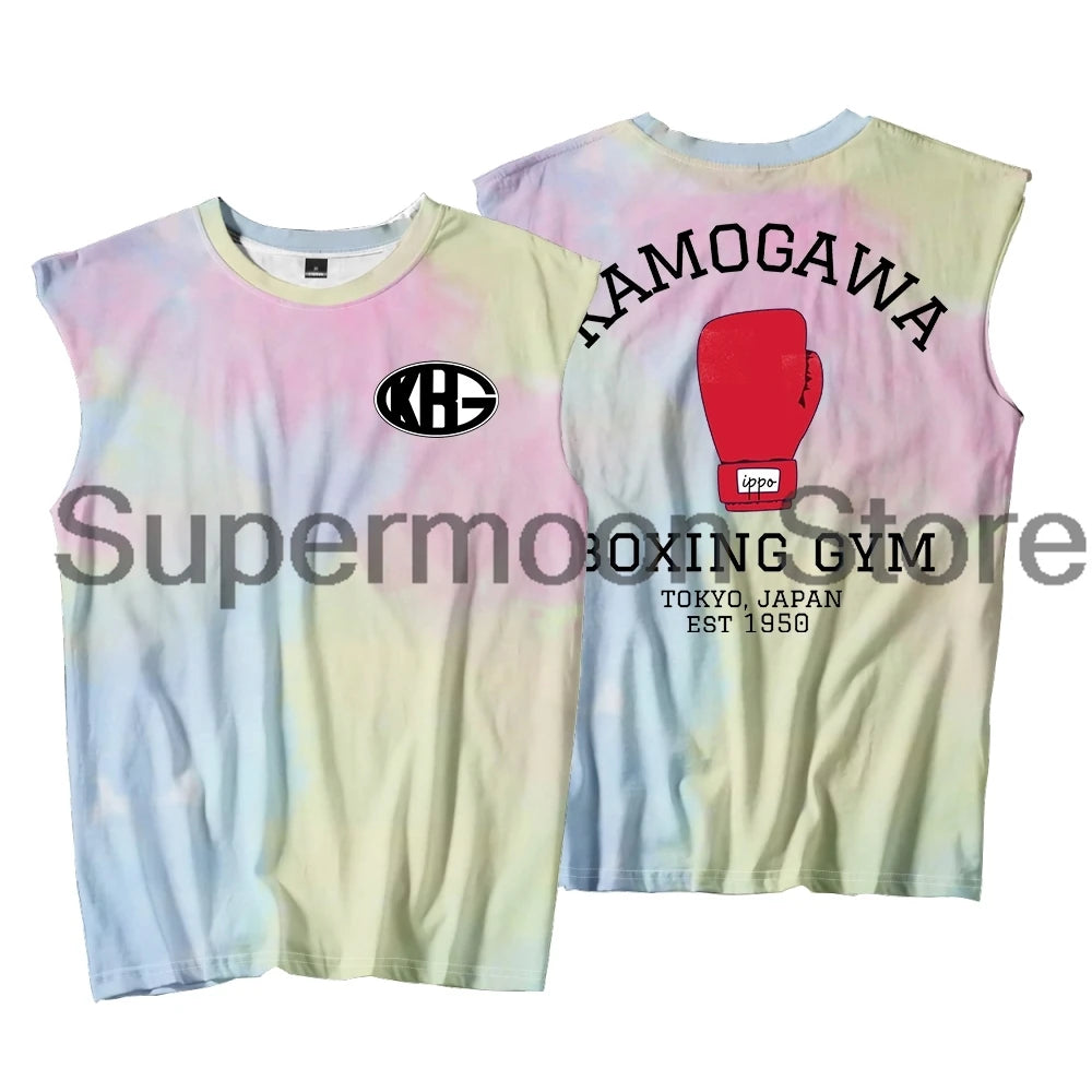 Hajime No Ippo: Kamogawa Boxing Gym Tank Tops Sleeveless Sport Vest Women Men Harajuku Outdoor Sportwear