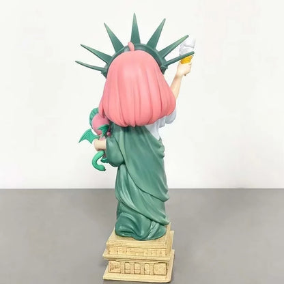 Spy x Family: Anya Forger Statue Of Liberty Anime Girl Action Figure Model Statue Collection Desktop Decoration Ornament Toys