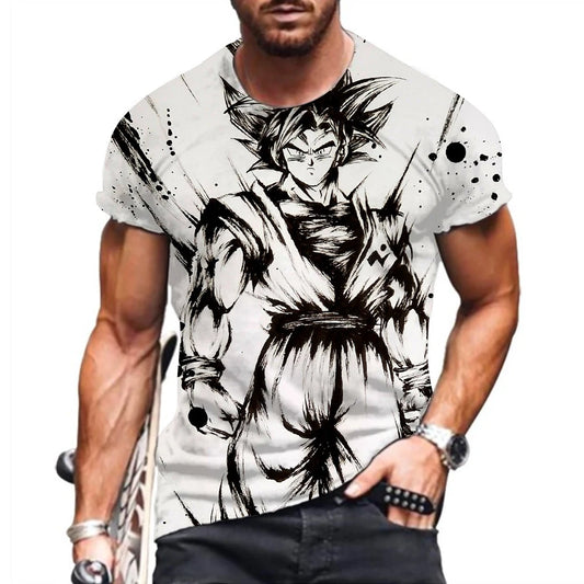 Dragon Ball: Z T-shirt Men 2023 Men's Vegeta Goku Oversized Shirts Hip Hop Clothing Harajuku Style Trend Tops Fashion