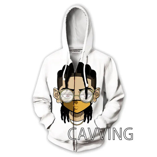 The Boondocks: New Fashion 3D Print   Zipper Hoodies Zip Up Hooded Sweatshirts Harajuku Hoodie Hip Hop Sweatshirts  H01