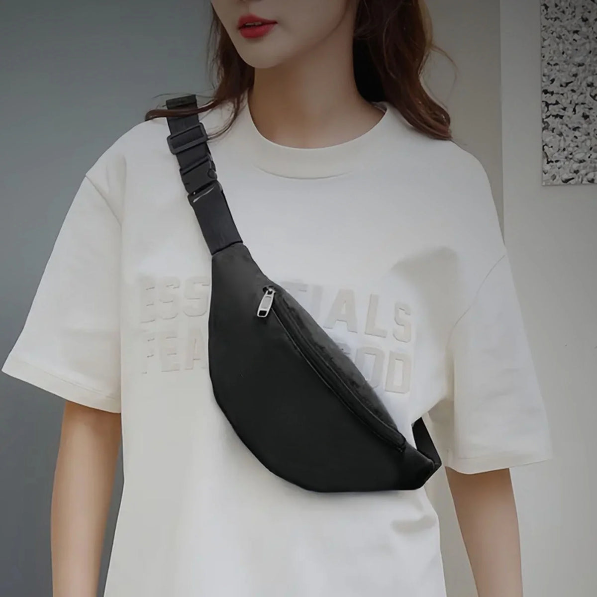 Ghost in the Shell: Major Motoko Kusanagi Cyberpunk Anime Jacket Stylish Waist Backpack Crossbody Chest Bag Street Casual Sporty