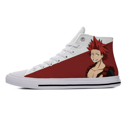 My Hero Academia : Volume 1 Kirishima Eijiro Casual Cloth Shoes High Top Lightweight Breathable 3D Print