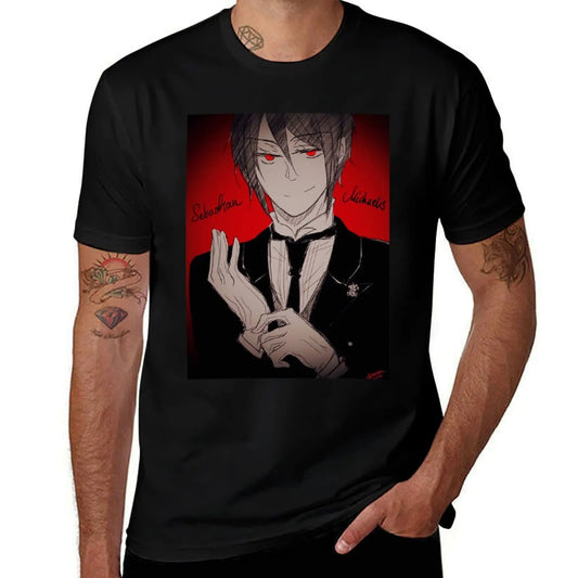 Black Butler: Sebastian T-Shirt Sun Protective Outdoor Tee Top