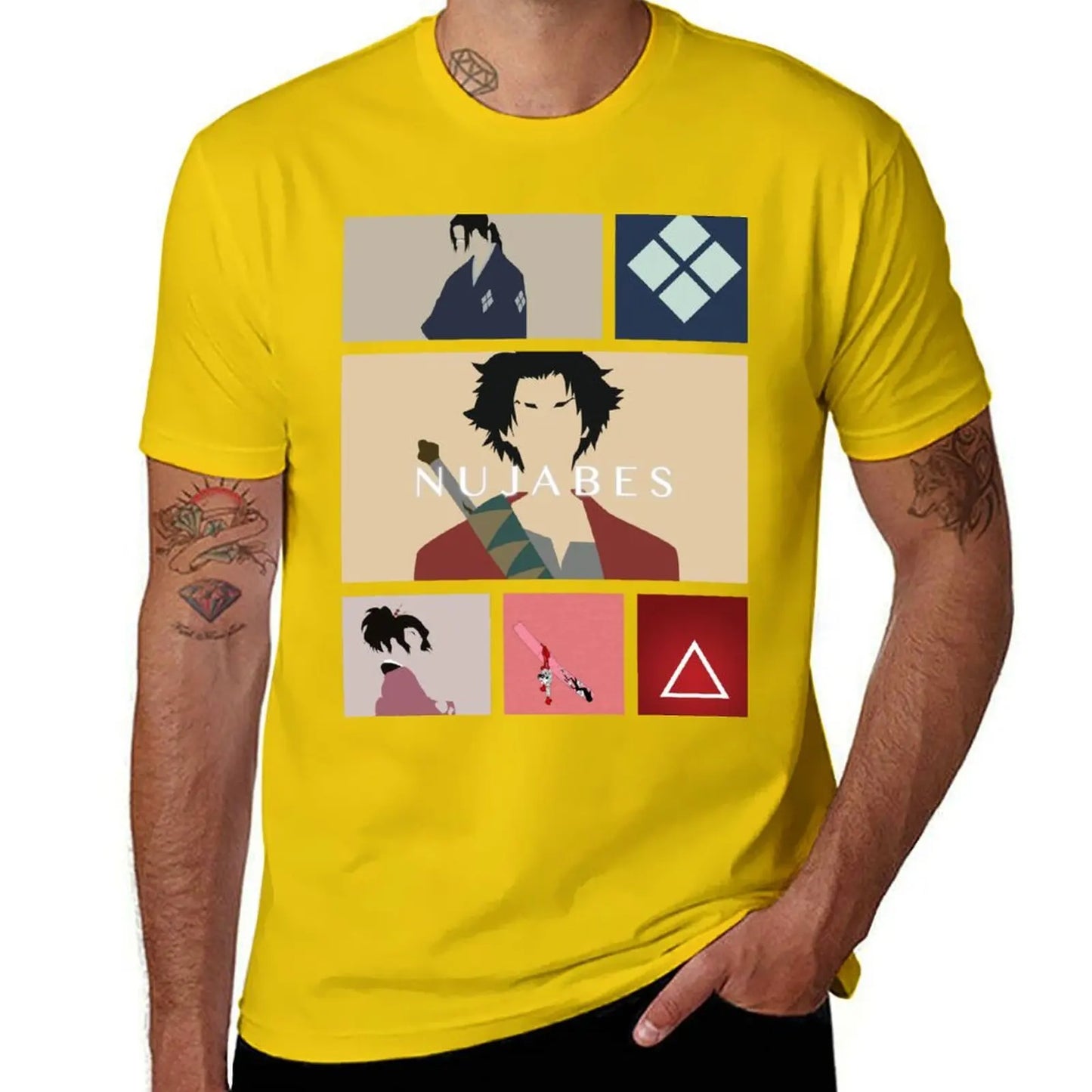 Samurai Champloo: T-Shirt plus sizes plus size tops sports fans quick-drying champion t shirts