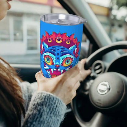 KPop Demon Hunters - Derpy  Insulated Tumbler with Lid Vacuum Thermal Mug Outdoor Travel Car Bottle Cup, 20oz