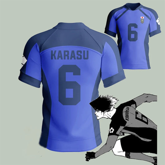 Blue Lock: Isagi Yoichi Football Jersey T-shirt Cosplay Hyoma Chigiri Meguru Bachira Tee Custom Name Number Clothes