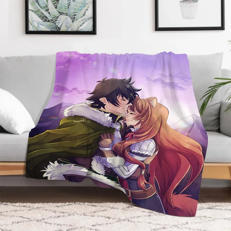The Rising of the Shield: Hero Warm Bed Fleece Custom Nap Home Fluffy Soft Blankets King Size Microfiber Bedding
