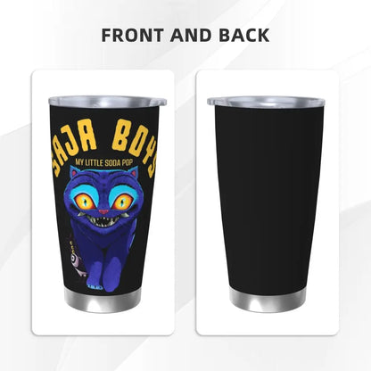 KPop Demon Hunters - Derpy  Insulated Tumbler with Lid Vacuum Thermal Mug Outdoor Travel Car Bottle Cup, 20oz