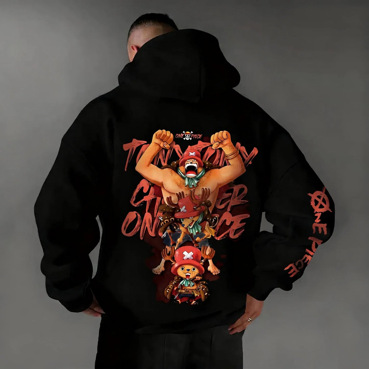 One Piece: Chopper Graphic Pullover Hoodie Men Women New Autumn Winter Streetwear Oversized Casual Anime Print Hooded Sweatshirt