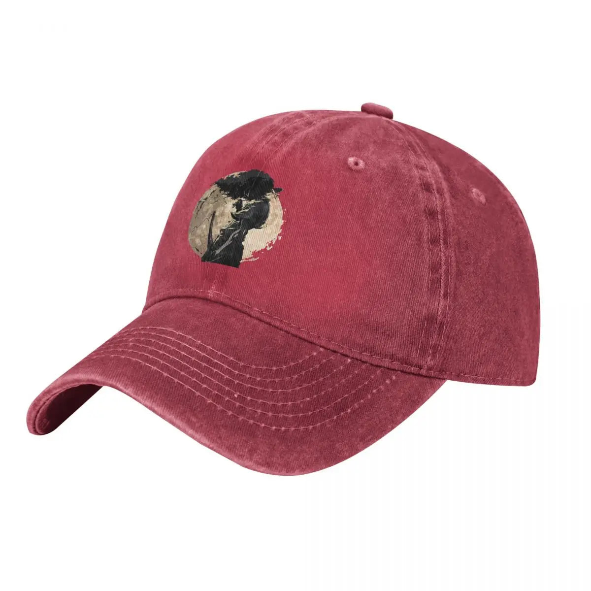 Afro Samurai:  Sword & Moon Print denim Hat Lightweight Cap Female Baseball Cap For Men