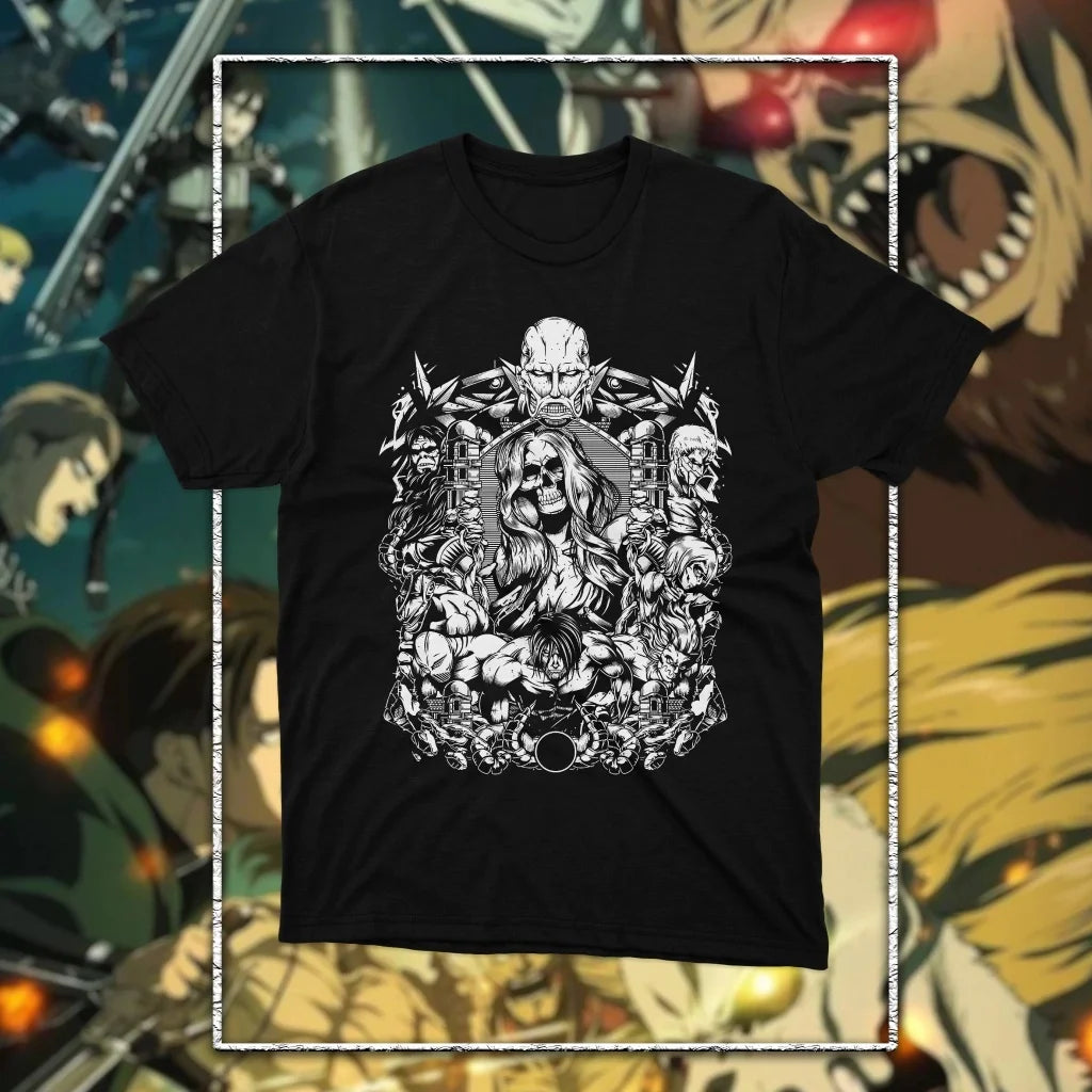 Attack on Titan: Graphic Printed T-shirt Men's and Women's T-shirt Men's Top Sports T-shirt 2026 Summer New