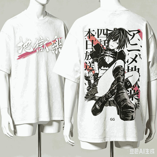 Hell's Paradise: Lover T-shirt Harajuku Cotton New Model High Street Retro Fashion Oversized Unisex hot product Comfortable