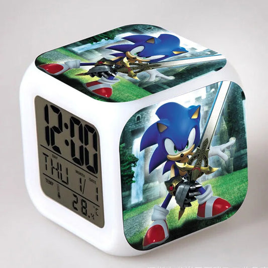 Sonic the Hedgehog: Alarm Clock Creative 8x8x8cm LED Cube with Light Display Time Week Month