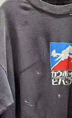 Cowboy Bebop: Long-sleeved Sweatshirt Vintage Saint Print Oversize High Quality Tops Clothing