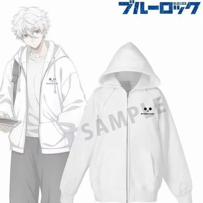 Blue Lock: cosplay costume Seishiro Nagi and Reo Mikage same style zip-up hoodie