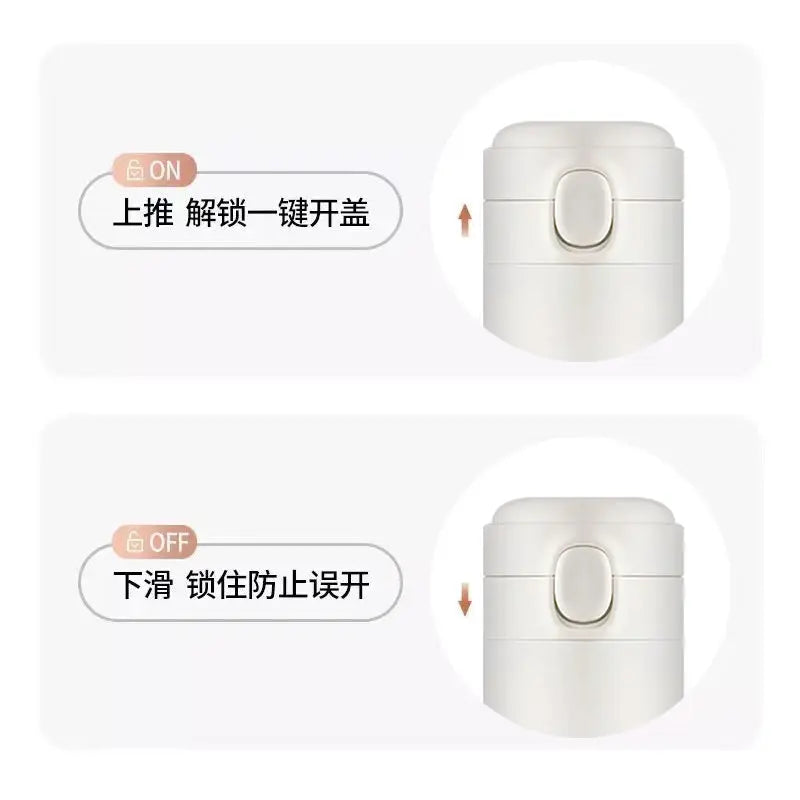 One Piece:420Ml New Luffy Thermos Cup Keep Cold and Heat Thermal Water Bottle Temperature Preservation Leak-Proof Vacuum Flask