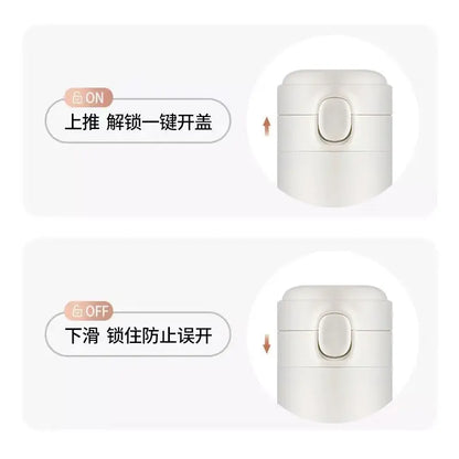 One Piece:420Ml New Luffy Thermos Cup Keep Cold and Heat Thermal Water Bottle Temperature Preservation Leak-Proof Vacuum Flask