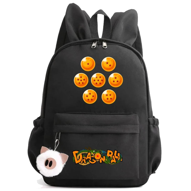 Dragon Ball: Backpack for Rucksack Rabbit Ears Casual School Bag Lunch Bag Birthday Gift Women Mochilas