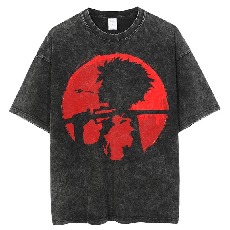 Samurai Champloo :T-Shirt Print T Shirt Fashion Hip Hop T-Shirts Streetwear Summer Casual Tops Unisex