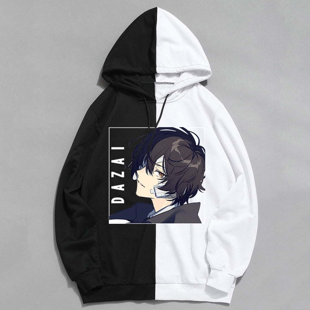 Bungo Stray Dogs: Dazai Hoodie Patchwork Plus (5 Colors)