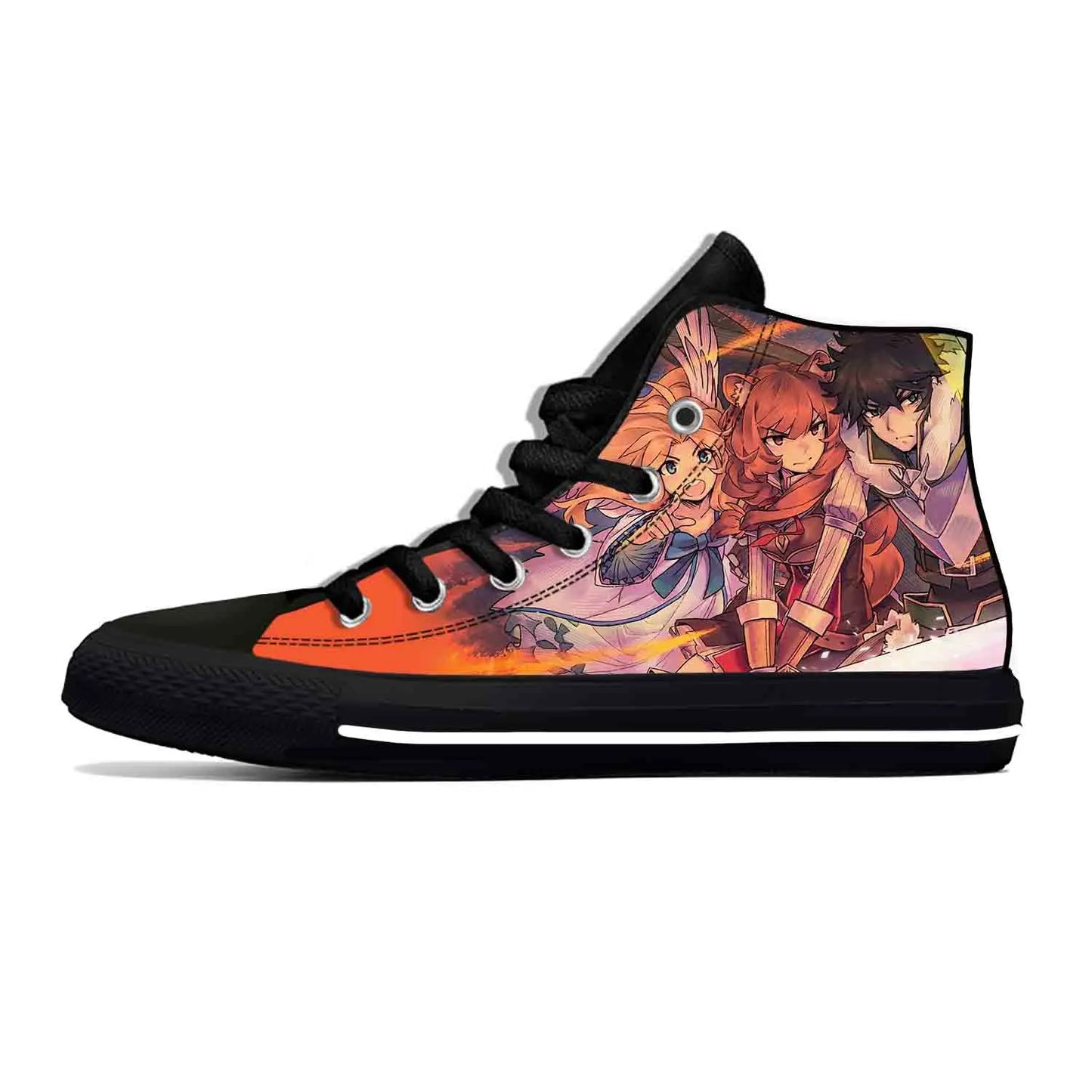 The Rising Of The Shield Hero: Raphtalia Casual Cloth Shoes High Top Lightweight Breathable 3D Print Men Women Sneakers