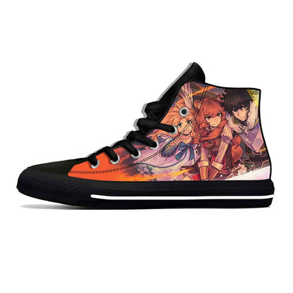 The Rising Of The Shield Hero: Raphtalia Casual Cloth Shoes High Top Lightweight Breathable 3D Print Men Women Sneakers