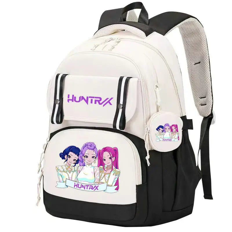 KPop Demon Hunters: Backpack Print Capacity Lightweight Daypack Schoolbag Girl Casual Travel Commute Bag